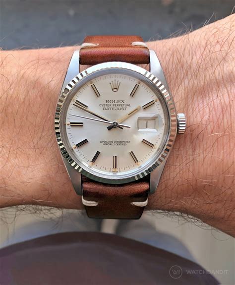 leather strap vintage rolex|genuine rolex strap.